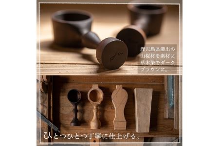 No.3992 ≪Knight(ナイト)≫木製コーヒーメジャースプーン＜日本製＞日本製 国産 工芸品 コーヒー キッチン 食器 カトラリー テーブルウェア スプーン インテリア 木製 手作り 手彫り 