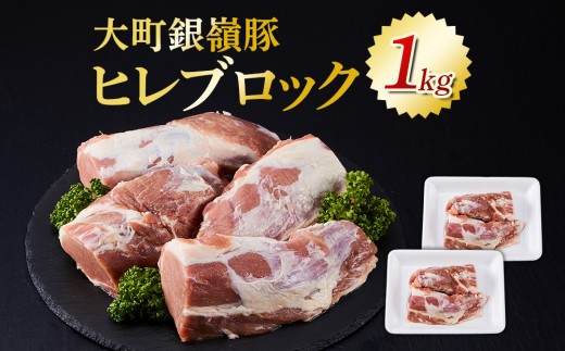 大町銀嶺豚 ヒレ１kg (約500ｇ・2パック)｜豚肉 銀嶺豚  国産 ブランド豚  人気 おすすめ  焼肉 ステーキ  グルメ ギフト 送料無料 長野県 大町市 ふるさと納税