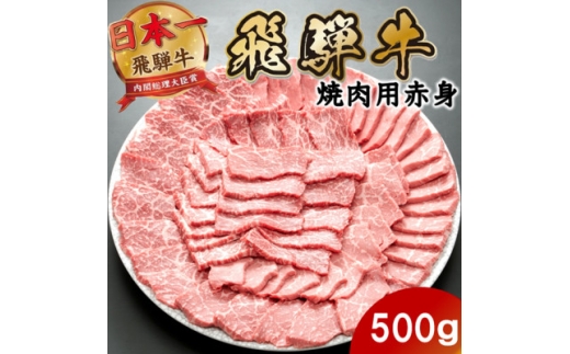 飛騨牛 モモ・カタ赤身焼肉500g【1746408】