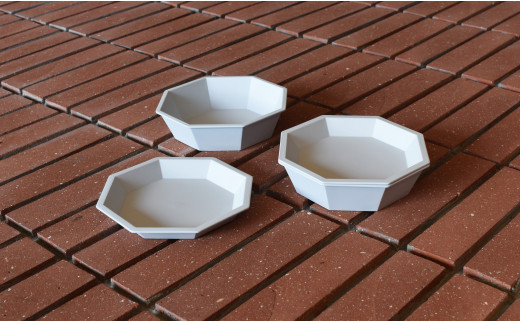 1616/ TY Anise Plate & Bowl 150 セット 有田焼 器 食器 皿 ボウル グレー プレート ボウル A35-171