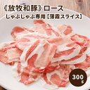 【ふるさと納税】≪放牧和豚≫ロース しゃぶしゃぶ専用【薄霧スライス】300g - 国産 豚肉 豚 ブランド豚 薄霧スライス しゃぶしゃぶ 冷しゃぶ 1人前/2人前 豚ロース ロース肉 パイオニアポーク Pioneer Pork 冷凍 真空トレイ 豚肉の旨味 こだわり 送料無料【宮崎県木城町】