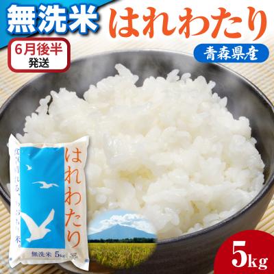 ふるさと納税 五所川原市 【6月後半発送】 令和7年産 無洗米 5kg はれわたり 5キロ 青森県産 特A受賞歴
