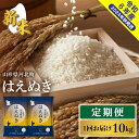 【ふるさと納税】【令和6年産】米 定期便 はえぬき 選べる 30kg 60kg 1回あたり 10kg ( 5kg × 2袋 ) 発送時期が選べる【米comeかほく】お米 白米 ブランド米 精米 米どころ 大人気 お取り寄せ グルメ 弁当 おにぎり オススメ 山形県 河北町