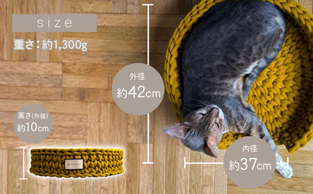 猫のベッド Dress UP Cat Bed【mustard yellowカラー】 | 猫 ペット ペットグッズ 猫のベッド ねこ