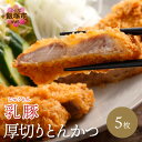 【ふるさと納税】乳豚 厚切りとんかつ5枚 豚カツ 豚肉 豚 惣菜 送料無料 ふるさと納税 とんかつ 【A5-406】