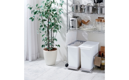 オルア25スリム タテ型 分別ペダル ペール LBD-13 ／ ゴミ箱 ダストボックス キャスター付き オシャレ 日本製 ライクイット like-it【like004】