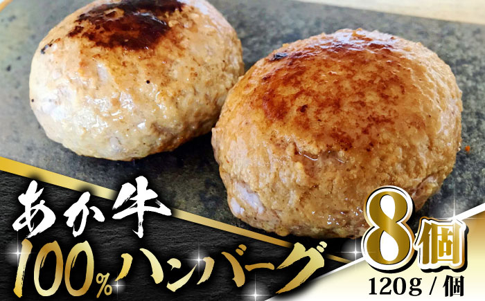 
                  あか牛 100% ハンバーグ 120g × 8個【有限会社 三協畜産】あかうし 赤牛 牛肉 熊本 褐毛和種 お肉 ヘルシー [ZEB099]
                
