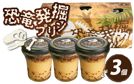 【12/24入金分まで年内発送 年内配送】恐竜発掘プリン３個