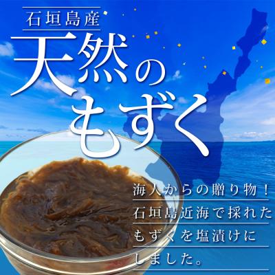 ふるさと納税 石垣市 【石垣島特産】天然もずく(塩漬け)たっぷり食べ応え2.25kg(450g×5個) |  | 01