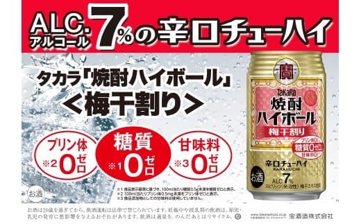 
            【返礼品事業者：株式会社イズミック三重支店】宝焼酎ハイボール　梅干割り　350ml缶　24本【タカラ TaKaRa お酒 酒 ハイボール アルコール チューハイ 缶チューハイ 350ml 梅干割り 梅干 爽快 キレ味 辛口 爽やか 健康志向 美味しい 三重県 四日市市 四日市】
          