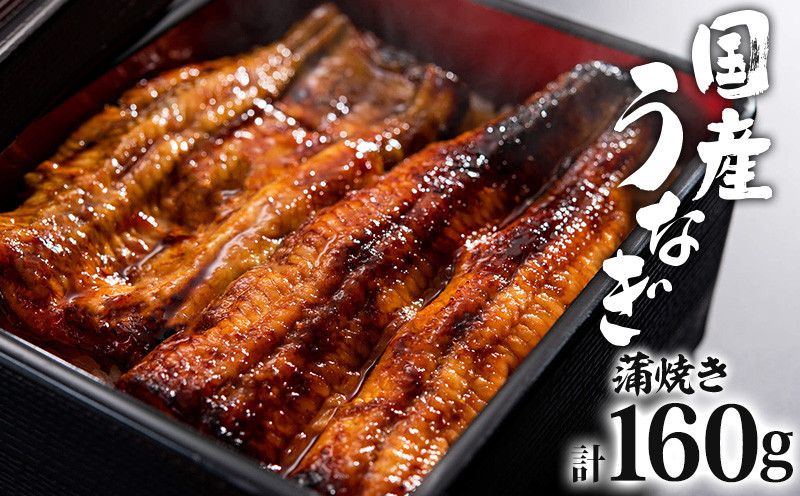 
            国産うなぎ 蒲焼き 計160g 冬うなぎ_M248-002
          