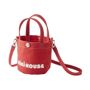 C212(赤)ミキハウス ミニトートバッグ（赤）【mikihouse バック 鞄 手提げ ショルダー レッド リンクコーデ マザーズバッグ ロゴ 大阪府 八尾】