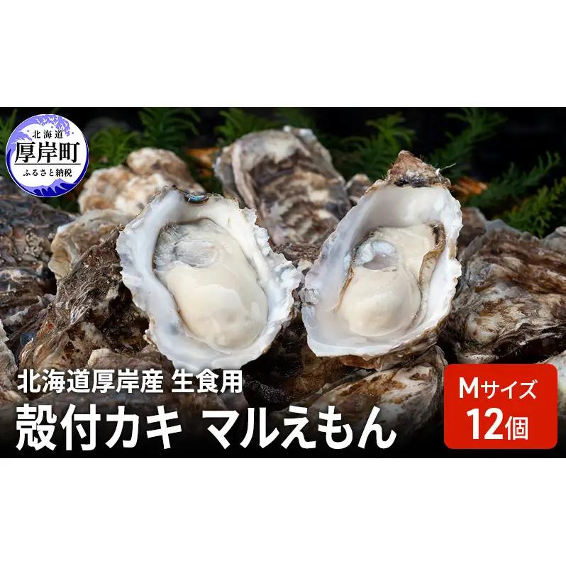 厚岸産牡蠣 Mサイズ 12個 生食用 ブランド牡蠣