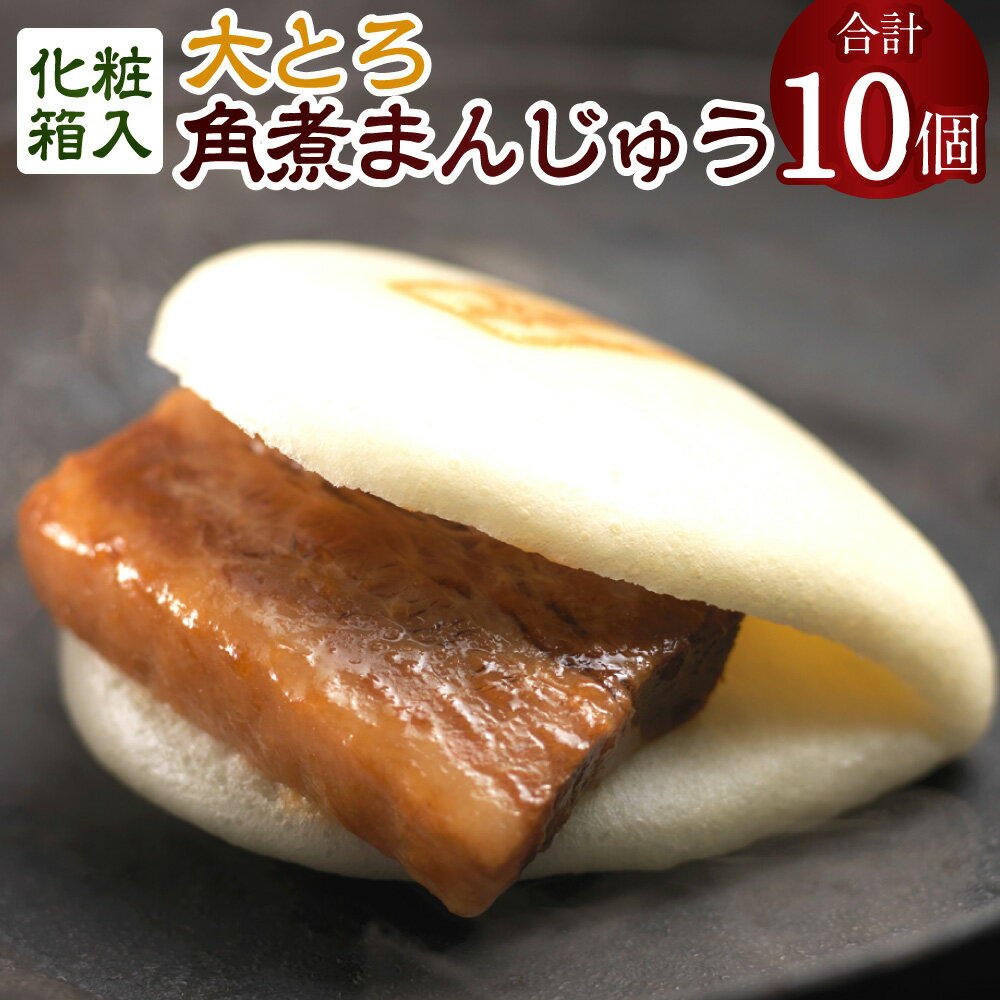 【ふるさと納税】【7営業日以内発送】大とろ角煮まんじゅう10個 計750g 角煮 角煮まん 長崎 角煮まんじゅう 豚肉 惣菜 おやつ レンジ 長崎名物 簡単 贈答 ギフト 贈り物 国産 冷凍 長崎県 長崎市 送料無料