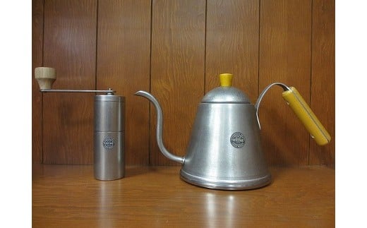 ヴィンテージコーヒーミル & ヴィンテージバールドリップポット 2点セット FC030097