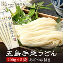 【ふるさと納税】【お中元対象】【贈りものにぴったり！】五島手延うどん 200g×5袋 あごつゆ 200ml うどん 乾麺 麺 五島うどん 【長崎五島うどん】 [RAP001]