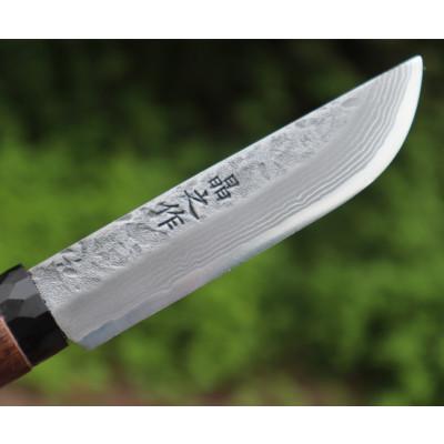 ふるさと納税 南国市 土佐四万十渓流ナイフ105【黒丸輪/槌目磨】ダマスカス15層青紙2号鋼 |  | 01