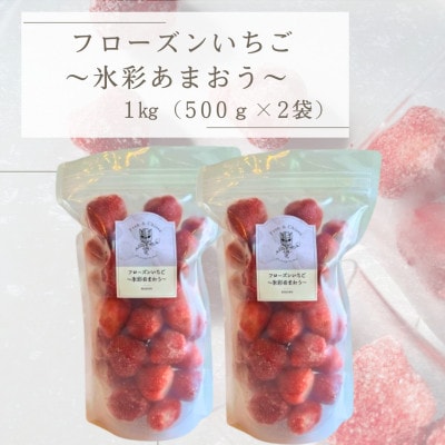 フローズンいちご～氷彩あまおう～ 1kg(500g×2袋)(筑後市)【配送不可地域：離島】