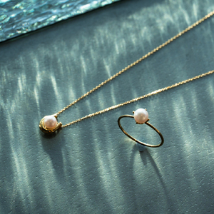 1994 アコヤ真珠リングK18 13号 | 伊勢の職人が仕立てる高品質パールジュエリー | 5.0mm アコヤ×一粒リング | ギフト・記念日にも　伊勢市 伊勢志摩 ベビーパール 日本製アクセサリー