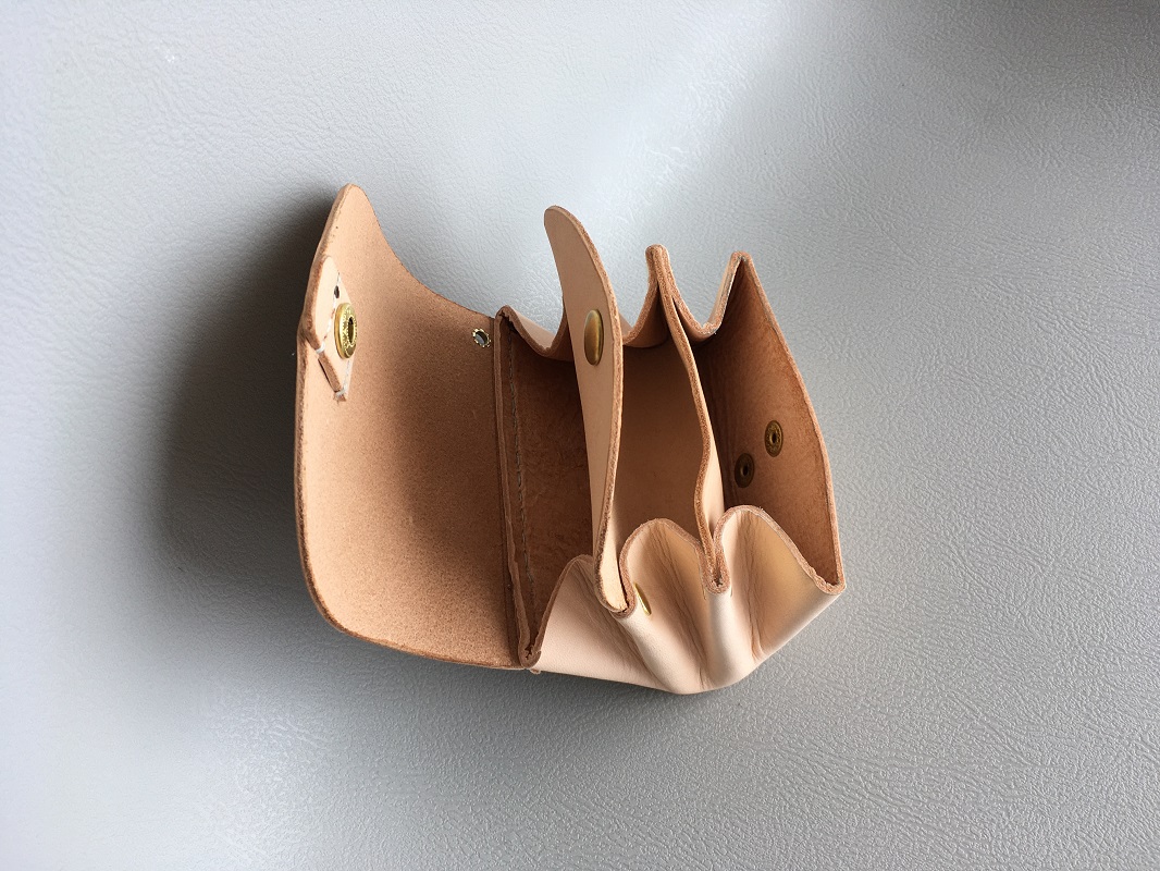 【黒】 本革 レザー財布 Sサイズ