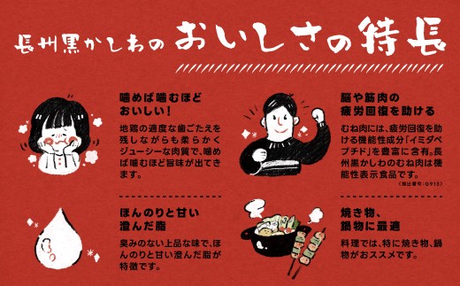 おいしさの特長
➀噛めば噛むほどおいしい！
②脳や筋肉の疲労回復を助ける
③ほんのりと甘い澄んだ脂
④焼き物、鍋物に最適
