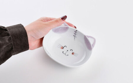 【波佐見焼】ねこ かわいい動物型の蓋物 ペアセット【松幸陶芸】[HB57]