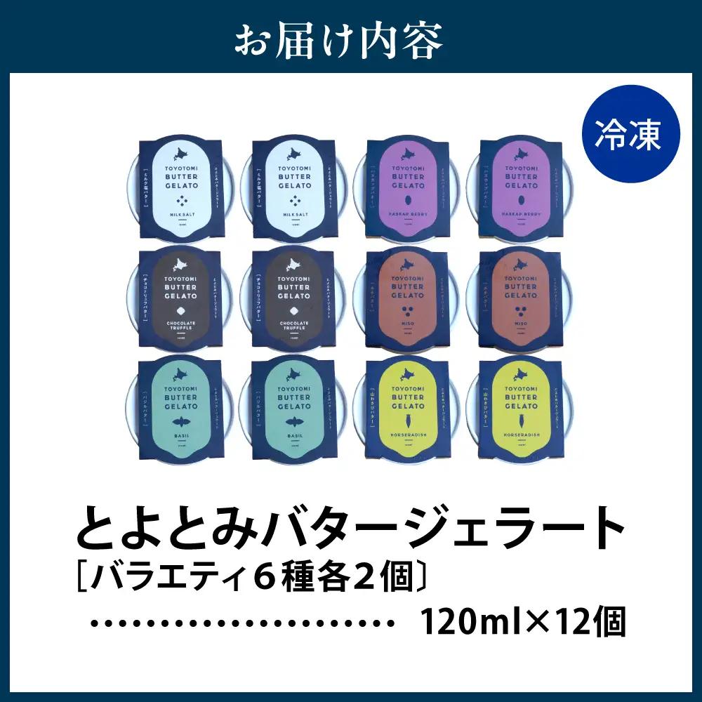 とよとみバタージェラート【バラエティ6種12個セット】 ジェラート