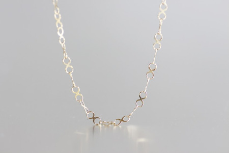 【K10イエローゴールド インフィニティチェーンネックレス80cm】上品な個性アクセ/ KGN101008-80