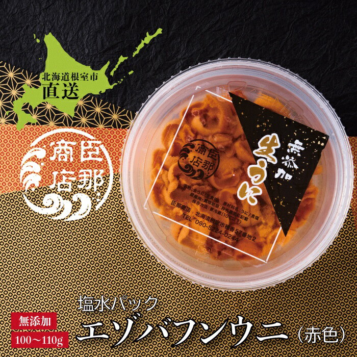 【ふるさと納税】 エゾバフンウニ ( 赤色 ) 塩水パック 100 ~ 110g × 1 パック うに ウニ 雲丹 バフンウニ エゾバフンうに えぞばふんうに 蝦夷バウンウニ 蝦夷ばふんうに ウニ丼 うに丼 雲丹丼 刺身 グルメ 海鮮 北海道 B-22001