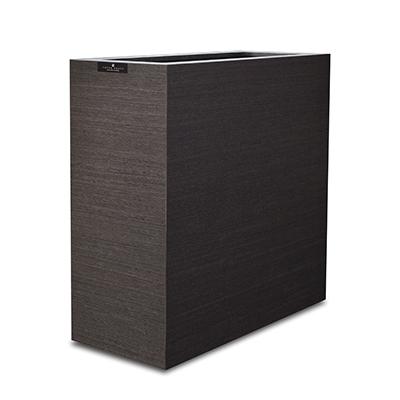 ふるさと納税 海南市 和歌山県海南市 バスク ダストボックス スリム 8.5L ブラック 幅を取らないスリムな木目調ゴミ箱