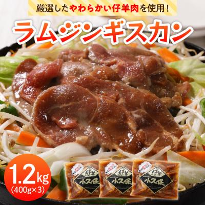 ふるさと納税 芽室町 北海道芽室町　ミートショップ小久保のラムジンギスカン1.2kg(400g×3袋)