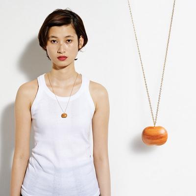 ふるさと納税 弘前市 ネックレス「一粒の大きなりんご」(Long)|24_kms-210101 |  | 03