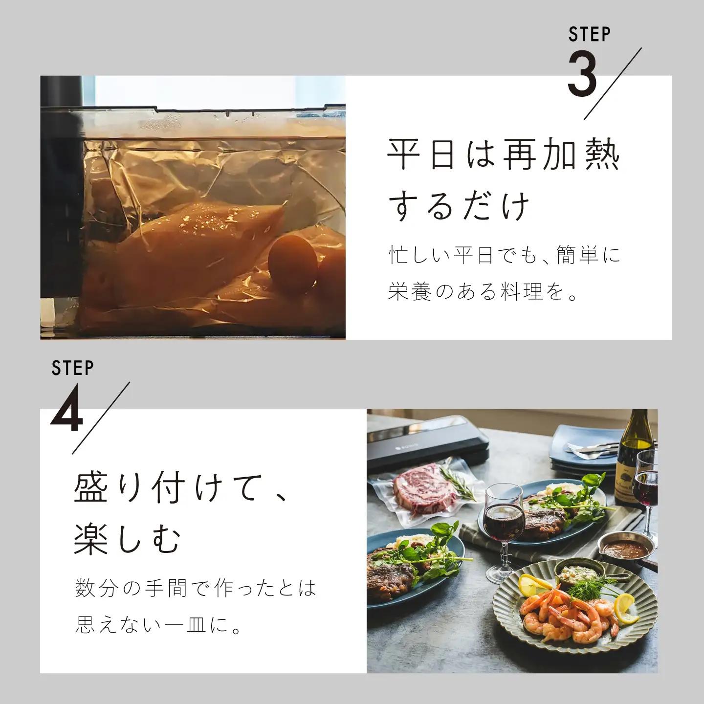 BONIQ 3.0 Save Your Food Set ブラック 12L（真空低温調理スターターセット）[ASCL016]