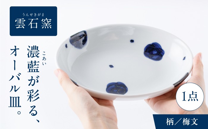 
                  砥部焼 オーバル皿 梅文 / 砥部焼 食器 和食器 器 皿 お皿 平皿 深皿 大皿 ワンプレート オーバル 楕円皿 16cm おしゃれ かわいい 北欧 モダン 白 ホワイト 藍色 食洗機 レンジ ペア セット 日常使い 来客用 贈答 ギフト プレゼント 雲石窯 呉須 濃藍 手描き つけたて技法 和洋中 磁器 取り皿 お祝い 人気 おすすめ / 愛媛県砥部町/有限会社雲石 [BJAR002]
                