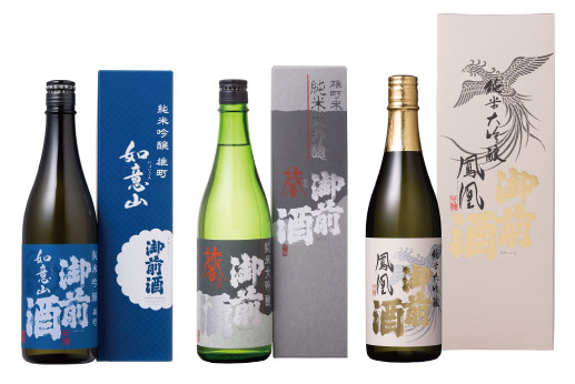 
            【岡山の酒】御前酒　雄町米　吟醸飲みくらべセット　純米大吟醸「鳳凰」「馨」・純米吟醸「如意山」（720ml×3本）日本酒 地酒 真庭市 老舗 GZN-25.
          