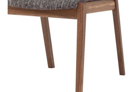 D129-02 B.H.ダイニングチェア（ショートアーム）【ウォルナット材】JBH-DC22A PNW/EベガスCOA