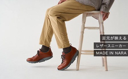 MIDFOOT ( ミッドフッド ) 紳士靴 レザースニーカー MF002JM ( ブラウン ) 4E　【 ファッション 靴 シューズ スニーカー メンズ 】 【 お洒落 レザーシューズ オイルレザー