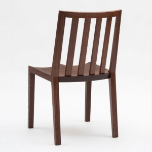 No.528 【家具蔵】チェア ストライプウッドシート ウォールナット材