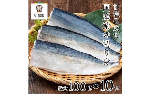 国産鯖の切り身(甘塩) 選べる 10切セット ※12/23までのお申込みで年内配送！  魚 切り身 さば サバ 国産 冷凍 石川県 小松市 【カネナカ食品工業】