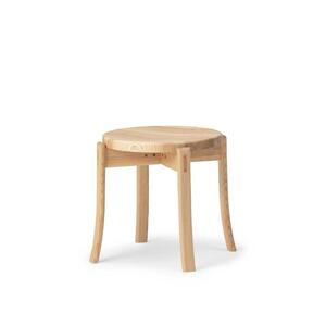 旭川家具 カンディハウス  カンディハウス ルントオムスツール(無垢) 北海道タモNF_03917