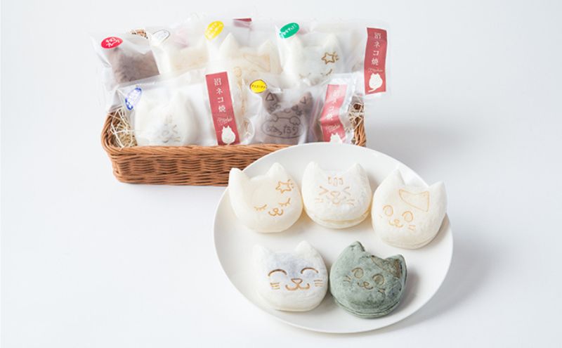沼垂テラス商店街の新名物「沼ネコ焼」&オリジナルグッズセット お菓子 詰合せ