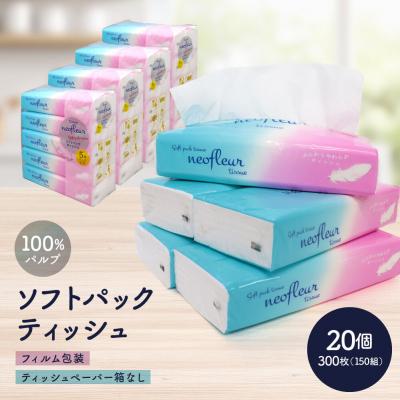 ふるさと納税 名古屋市 ソフトパックティッシュ　5個パック(コンパクト)×4セット(20個)