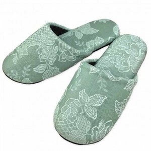 ガーデニアソフトスリッパ　Fサイズ　グリーン【1676236】