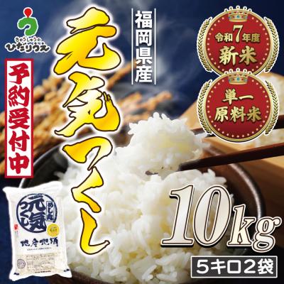 ふるさと納税 宗像市 先行受付 福岡県ブランド米「元気つくし」10kg【ほたるの里】_HA1789