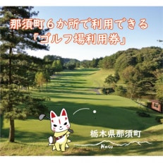 那須でゴルフを満喫!那須町内6か所で利用できるゴルフ場利用券9,000円分〔D-42〕