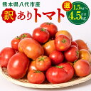 【ふるさと納税】【先行予約】 【選べる内容量】 訳あり トマト 1.5kg ～ 4.5kg 熊本県 八代市 特産品 規格外 トマト 野菜 やさい 新鮮 とまと ご家庭用 まとめ買い 産地直送 九州産 熊本県産 八代市産 順次発送 送料無料【2024年11月下旬より順次発送】