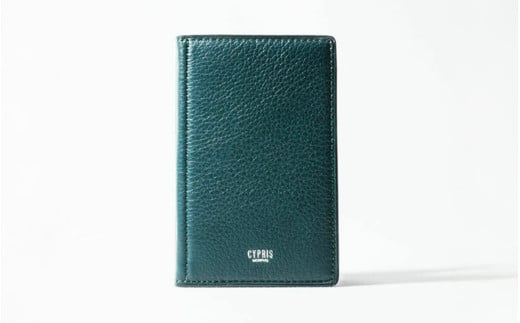 キプリス本革製手帳（ミニ5穴11mm）　カラー：グリーン【革小物 革製品 ソフトシュリンクレザー 牛革 しっとり シーズンレス 職人 手帳 】