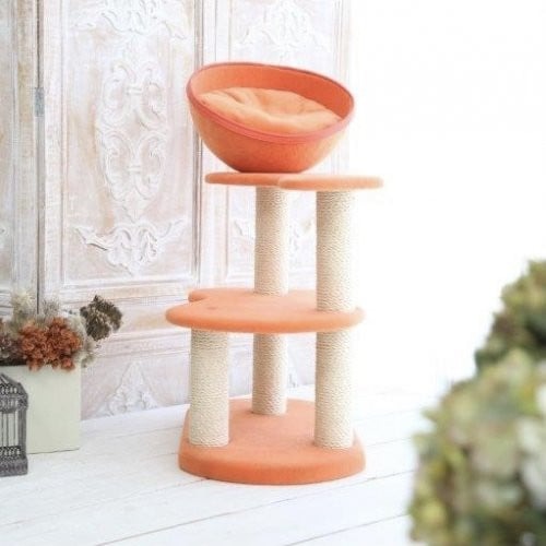 【ふるさと納税】 キャットタワー ツムギ / 猫 ペット キャット 猫ハウス かわいい インテリア シンプル ミニ 小さめ 爪とぎ 志摩 伊勢志摩 三重県 サンコウ 手作り