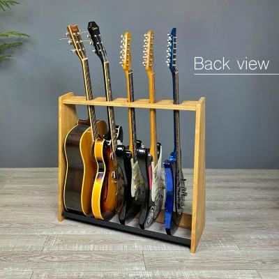 ふるさと納税 横手市 WOOD WORKS ギタースタンド エレキギター・ベース用3本掛【本体:ライトブラウン】 |  | 03