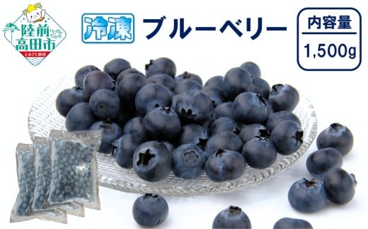 【数量限定】 冷凍ブルーベリー 500g×3袋 (計1,500g) 品種ミックス だいわフルーツパーク 【 産地直送 果物 フルーツ ブルーベリー 食べ比べ ヨーグルト ジャム 】 RT3013